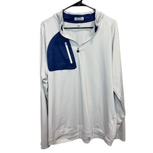 Peter Millar Verge Performance Quarter-Zip Pullover SIZE XL